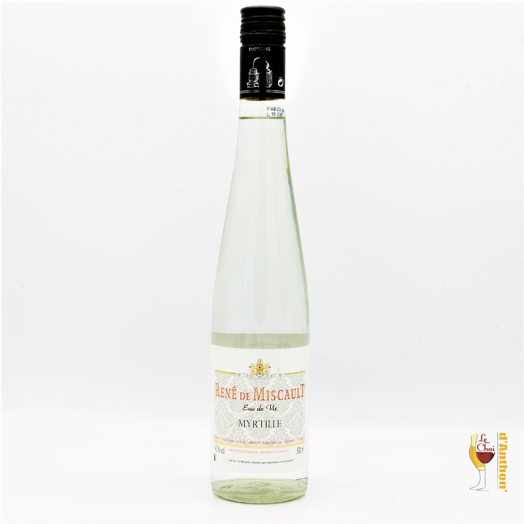 EAU DE VIE MYRTILLE RENE DE MISCAULT 50CL - Le Chai d'Anthon